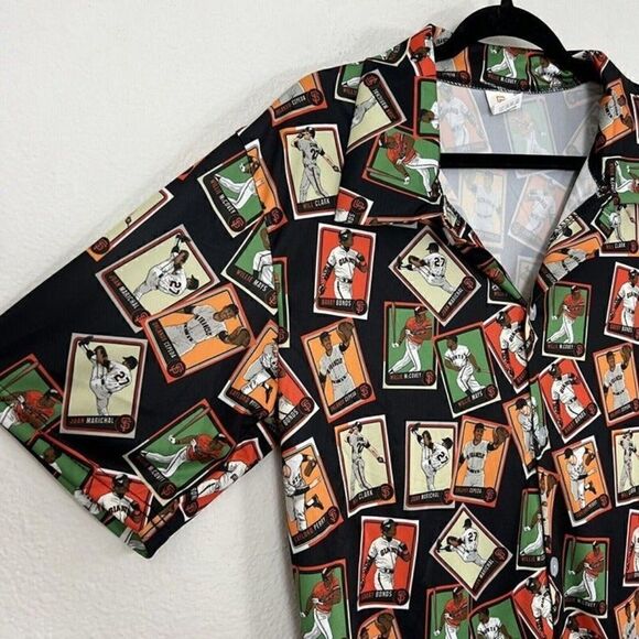 San Francisco Giants Hawaiian Shirt Authentic MLB Baseball Card Print Medium - Picture 10 of 12